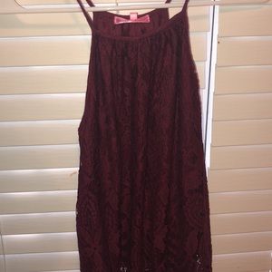 Lace tank top blouse